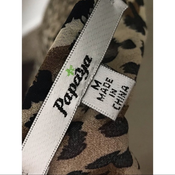 Papaya Ruffled Animal Print Tank - Picture 4 of 4